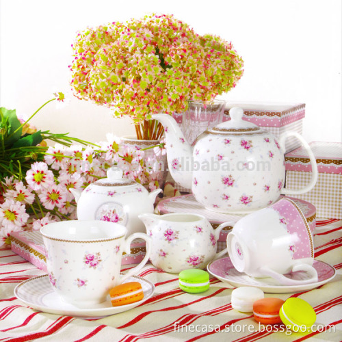 17 Pieces Elegant New Bone China Porcelain Tea Set
Quality Assured